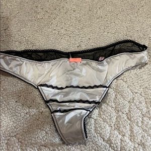 Victoria’s Secret Cream and Black Thong
